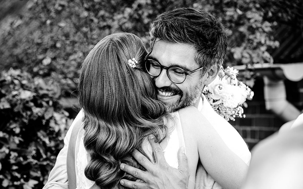 Gratulation von einem Hochzeitsgast