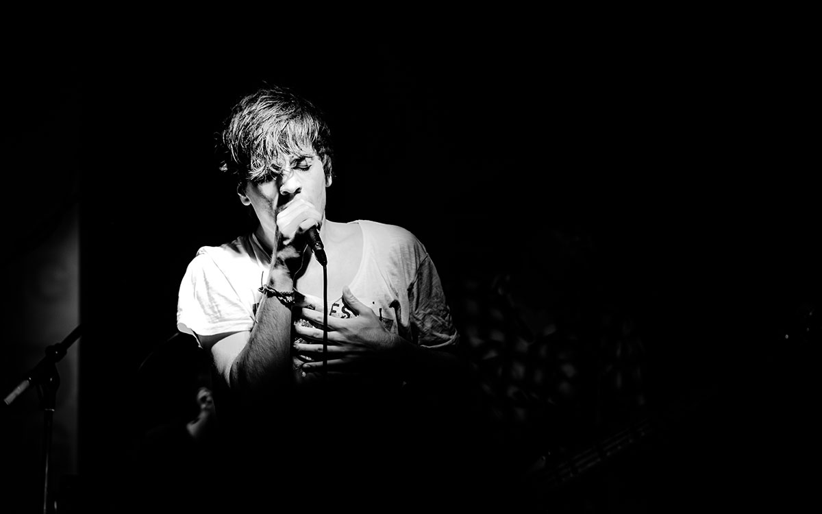 Sänger der Band Liquid Lightning beim NomRock3 Festival