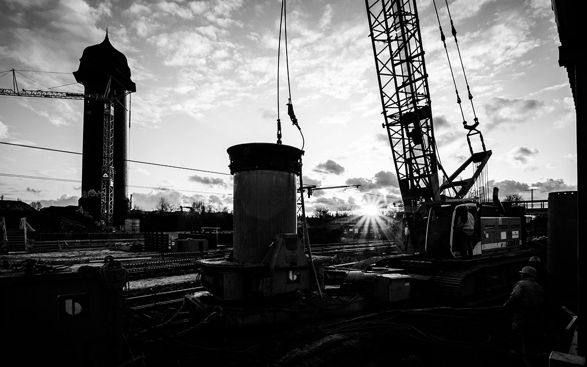 Bauarbeiten am Ostkreuz Berlin