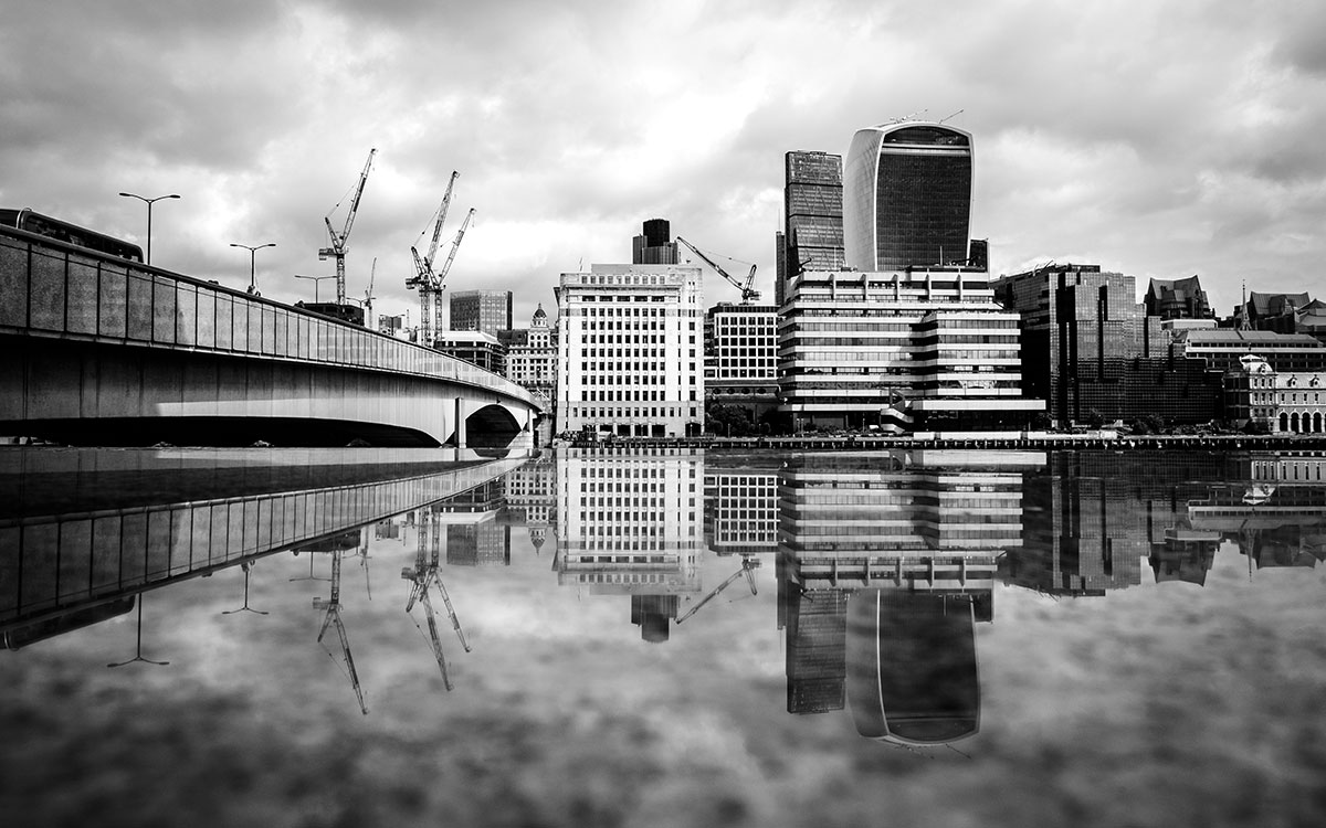 Hochhäuser an der Themse