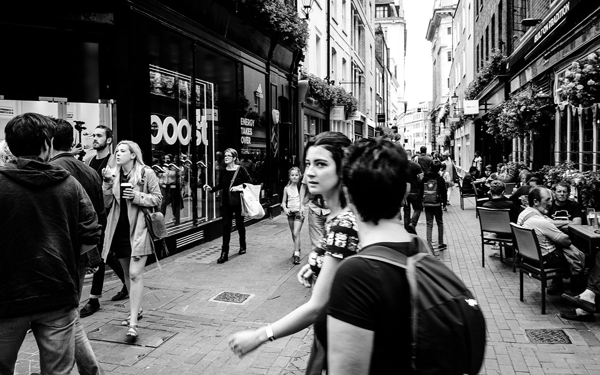 Fußgängerzone in London