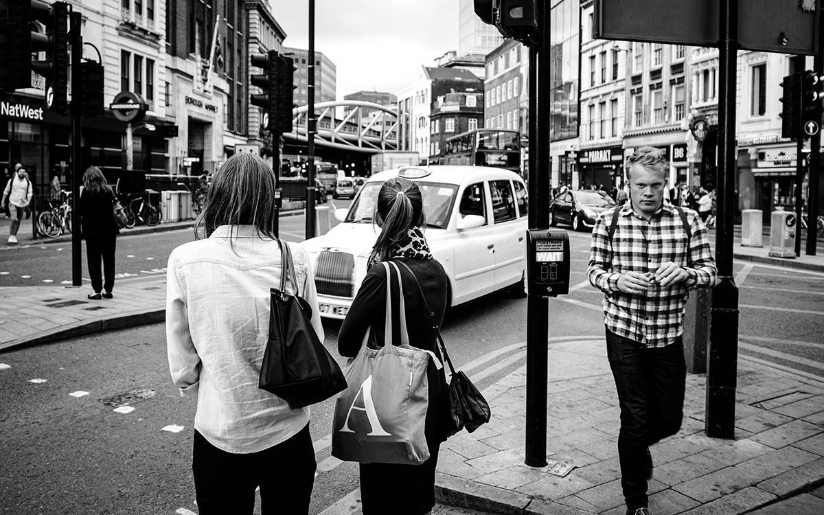 Straßenszene in London