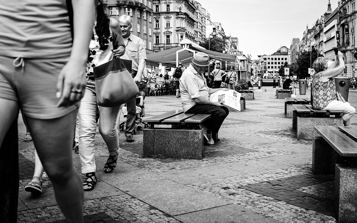 Biergarten an der Moldau